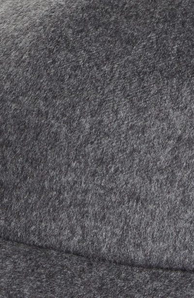 Zegna Dark Grey Oasi Cashmere Baseball Cap In Grey