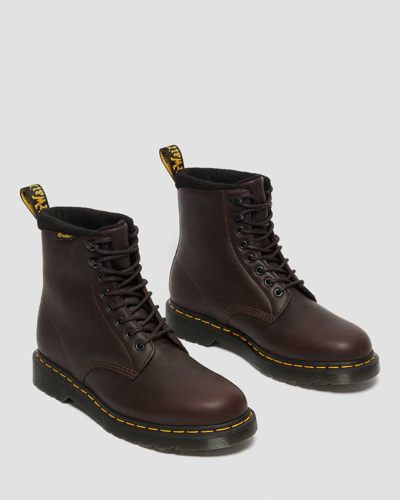 Shop Dr. Martens' 1460 Pascal Warmwair Leather Lace Up Boots In Braun