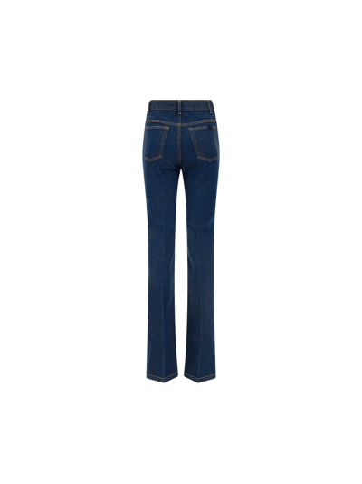 Shop Saint Laurent Denim Jeans In Medium Blue Rinse