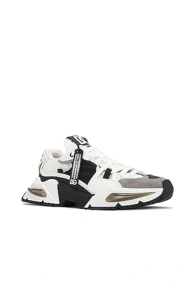 Shop Dolce & Gabbana Air Master Sneakers In Bianco & Nero