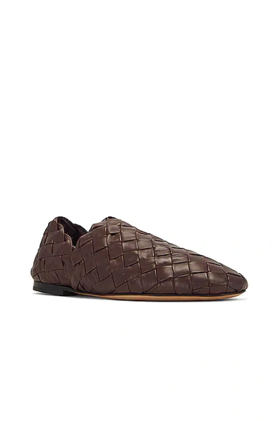 Shop Bottega Veneta Lagoon Slipper In Dark Chestnut