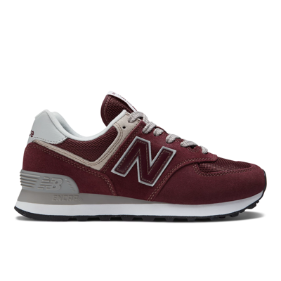 Shop New Balance Women's 574 Core Sneakers In Red/white