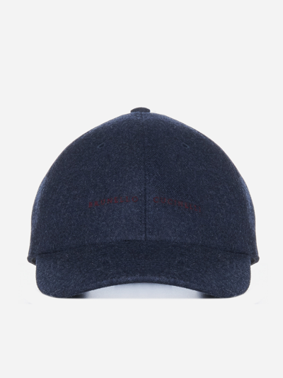 Shop Brunello Cucinelli Wool Baseball Hat