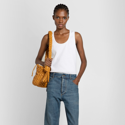 Shop Bottega Veneta Woman White Tank Tops