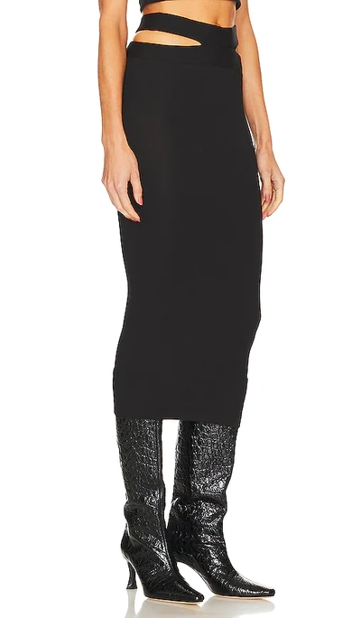 Shop Alix Nyc Nola Midi Skirt In Black