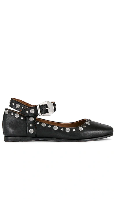 Free People Mystic Mary Jane Flats In Black | ModeSens