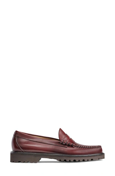 Shop G.h. Bass & Co. Larson Lug Loafer In Wine