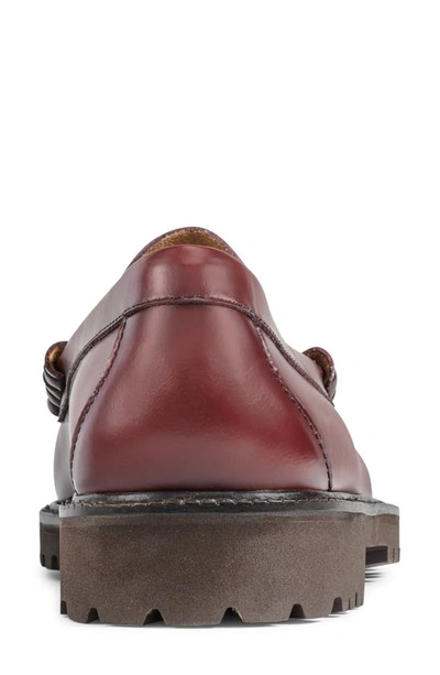 Shop G.h. Bass & Co. Larson Lug Loafer In Wine