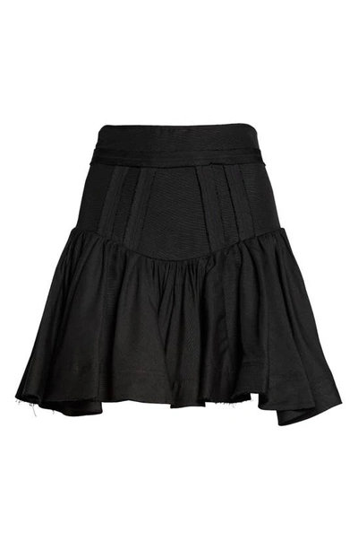 Shop Aje Reverb Flip Miniskirt In Black