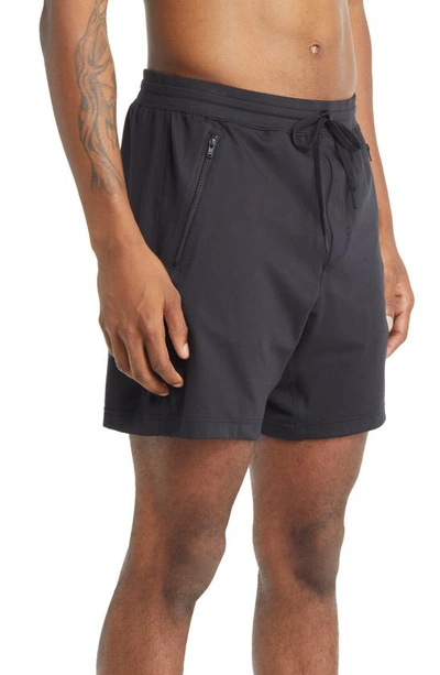 Shop Alo Yoga Conquer Workout Shorts In Black