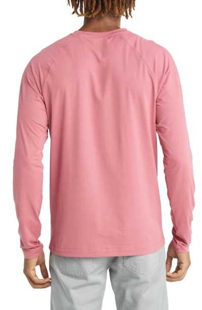 Shop Rhone Reign Long Sleeve T-shirt In Red Moscato