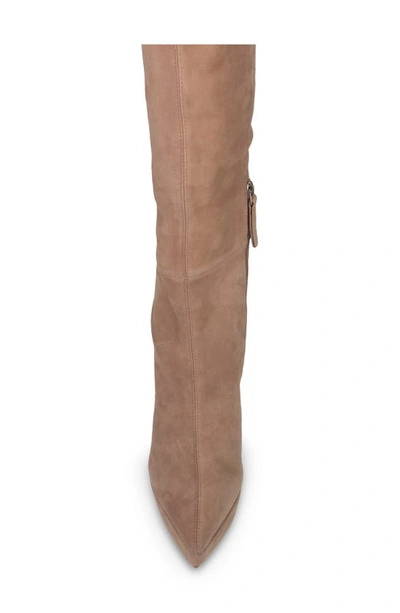 Black Suede Studio Jasmine Stretch Over-the-knee Boots In Fendi Leather