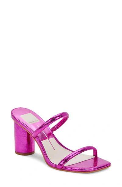 Dolce Vita Women's Noles Banded Dress Sandals Women's Shoes In Electric Pink  Metallic | ModeSens