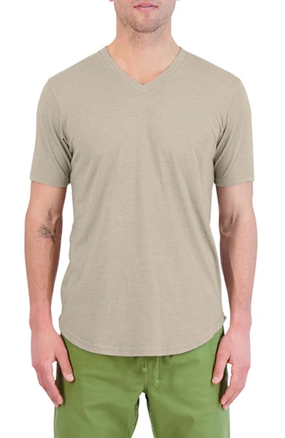 Shop Goodlife Tri-blend Scallop V-neck T-shirt In Timber