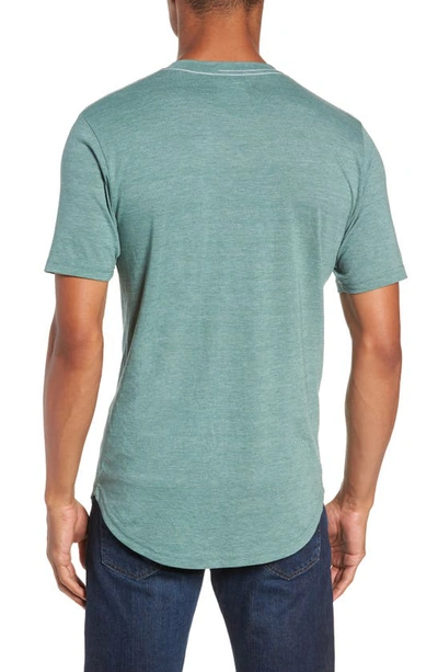 Shop Goodlife Tri-blend Scallop V-neck T-shirt In Pine