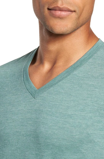 Shop Goodlife Tri-blend Scallop V-neck T-shirt In Pine