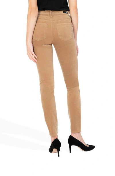 Shop Kut From The Kloth Diana Stretch Corduroy Skinny Pants In Tobacco Brown