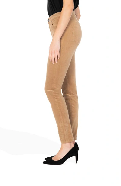 Shop Kut From The Kloth Diana Stretch Corduroy Skinny Pants In Tobacco Brown