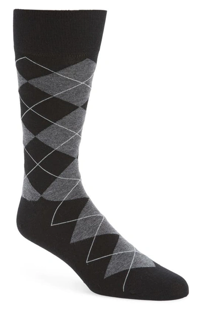 Shop Cole Haan Argyle Socks In Black