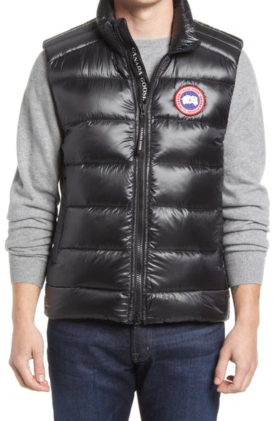 Shop Canada Goose Crofton Water Resistant Packable Quilted 750-fill-power Down Vest In Carbon - Carbone