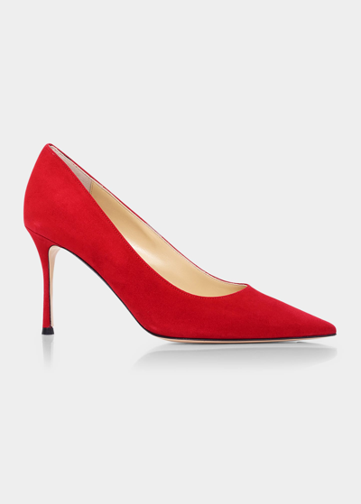 Shop Marion Parke Classic 85mm Pumps In Classic Red