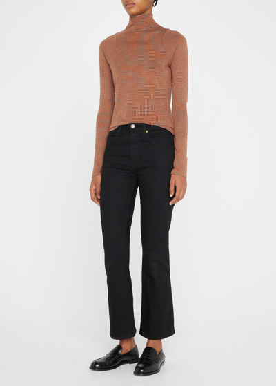 Shop Rag & Bone Shaw Paneled Turtleneck Top In Blkmulti