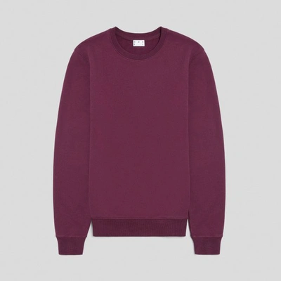 Shop Asket The Sweatshirt Burgundy