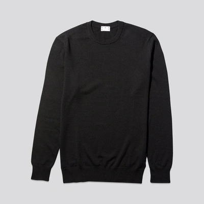 Shop Asket The Merino Sweater Black