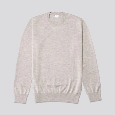 Shop Asket The Merino Sweater Light Grey
