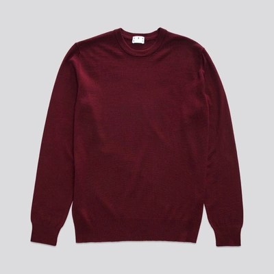 Shop Asket The Merino Sweater Burgundy