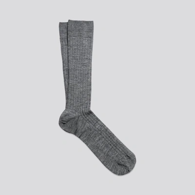 Shop Asket The Merino Sock 3-pack Charcoal Melange