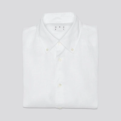 Shop Asket The Linen Shirt White