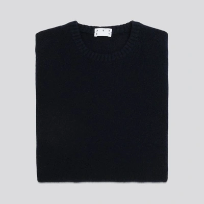 Shop Asket The Cashmere Sweater Dark Navy