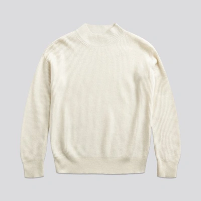 Asket The Mock Neck Sweater Creme In Creme