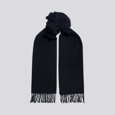 Asket The Cashmere Wool Scarf Dark Navy In Dark Navy