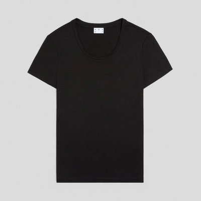 Shop Asket The Lyocell T-shirt Black