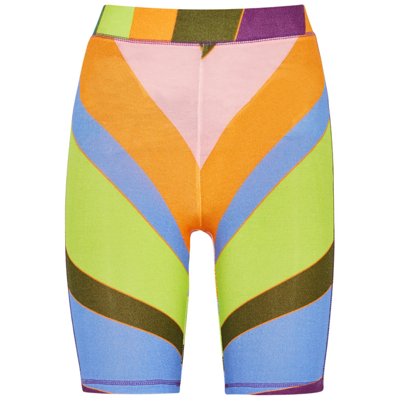 Shop Siedres Molton Printed Stretch-jersey Cycling Shorts