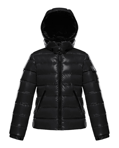 Shop Moncler Girl's Bady Quilted Jacket In Black