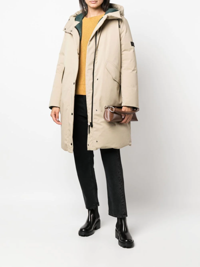 Yves Salomon Iconic Reversible Down Parka In Neutrals