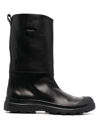 Officine Creative Pallet Leather Boots In Black | ModeSens