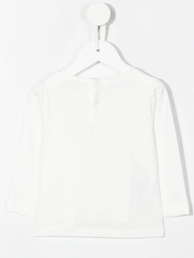 Shop Il Gufo Teapot-appliqué Cotton T-shirt In Weiss