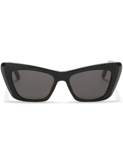 Shop Palm Angels Hermosa Square-frame Sunglasses In Schwarz