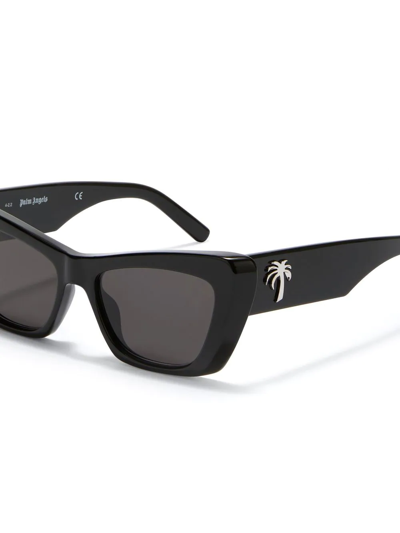 Palm Angels Hermosa Square-frame Sunglasses In Schwarz