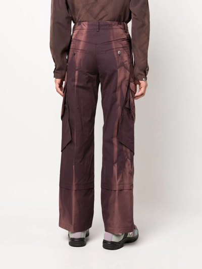 Shop Jiyongkim Wide-leg Cargo Trousers In Violett