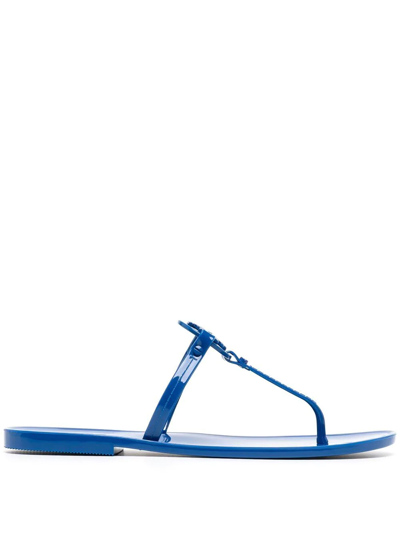 Shop Tory Burch Mini Miller Jelly Sandals In Blau