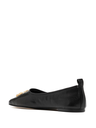 Shop Tory Burch Eleanor 10mm Ballerina Shoes In Schwarz