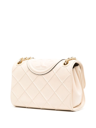 Shop Tory Burch Fleming Soft Small Convertible Shoulder Bag In White