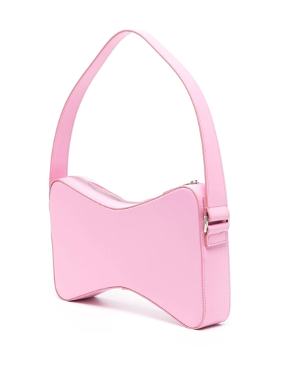 Shop Mach & Mach Double Bow Shoulder Bag In Rosa