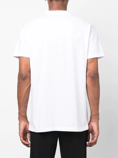 Shop Maharishi Logo-print Organic Cotton T-shirt In Weiss