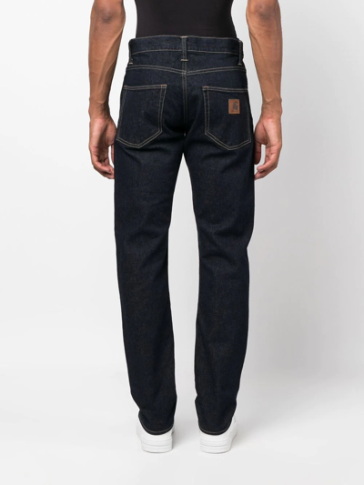 Shop Carhartt Klondike Straight-leg Jeans In Blau
